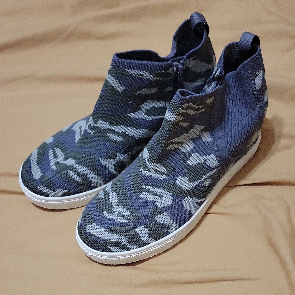 Torrid Blue Camouflage Wedges